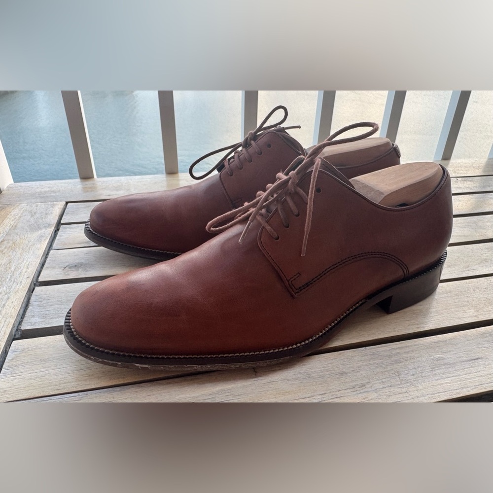 Cole Haan brown Leather Men's Oxfords - Picture 3 of 9